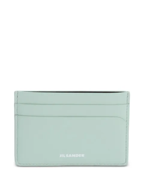 Jil Sander logo-embossed card holder Green J66VL0023P5355