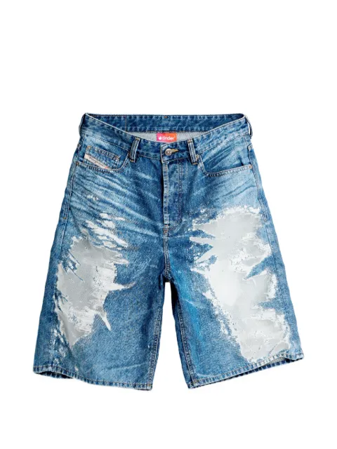 Diesel x Tinder distressed denim shorts Blue P01770068ZH