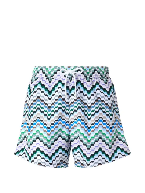 Missoni Zigzag-print swim shorts White BS26WP00BW012J