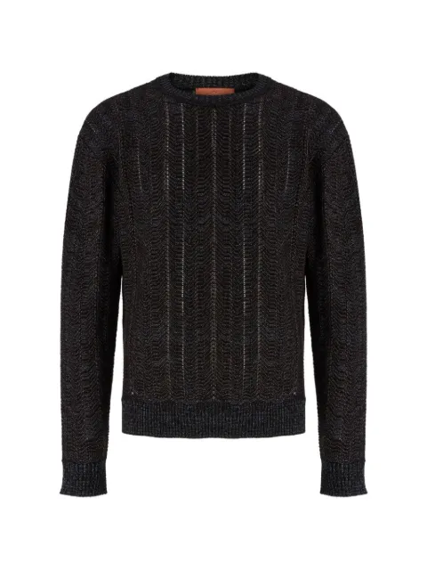Missoni chevron-knit sweater Brown US26WN0LBK01JN