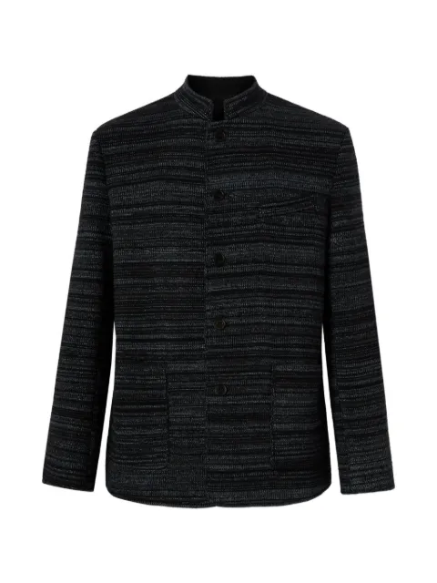 Missoni striped wool and viscose knit jacket Grey US26WF07BT00AQ