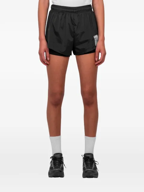 Satisfy layered-design shorts Black 1204600000