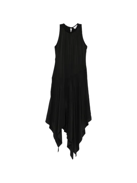 Alexander McQueen handkerchief-hem halterneck midi dress Black 857954QEAAL