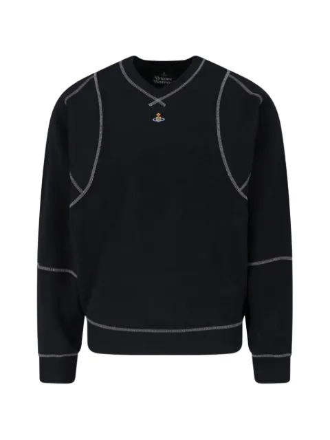Vivienne Westwood Pourpoint contrast-stitch sweater Black 2I01000QJ00AS
