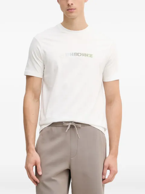 Armani Exchange logo-embroidered T-shirt White XM002785AF10358