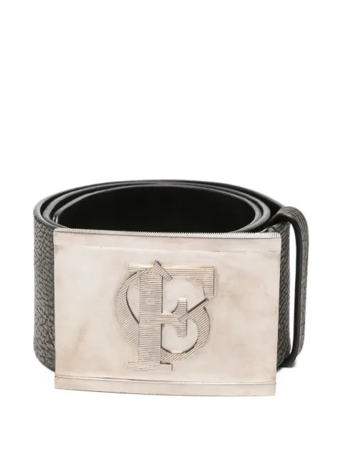 Gianfranco Ferré Pre-Owned 2000 logo-plaque belt Black GF250BLE