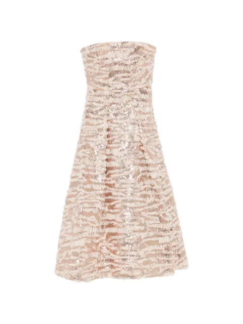 Elie Saab sequin-embellished maxi dress Neutrals D1172NS26PCH01