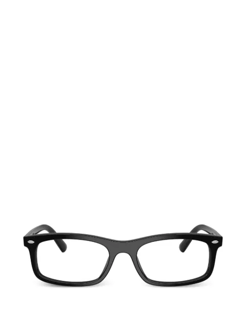 Ray-Ban logo-plaque rectangle-frame glasses Black RB5450