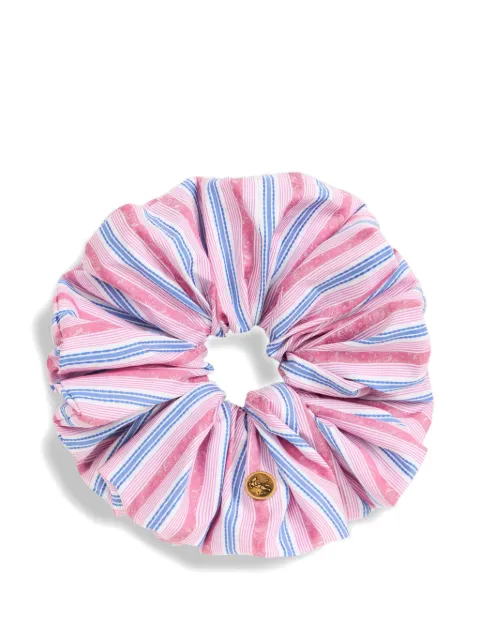 ETRO striped jacquard cotton scrunchie Pink WF6D0006AC11H