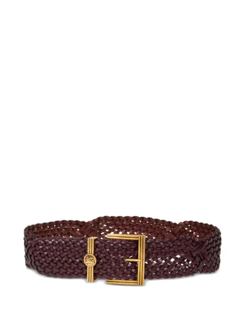 ETRO woven leather belt Red WP3A0020AE11Q