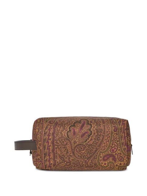 ETRO medium Arnica paisley-print wash bag Brown MP2C0013AK18V