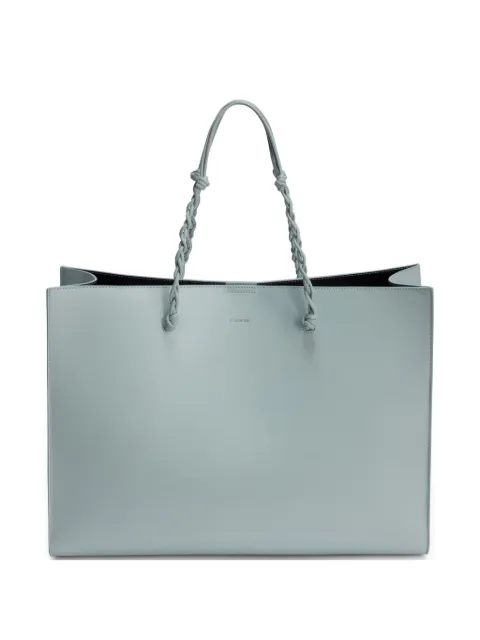 Jil Sander Tangle knotted leather tote bag Blue J07WC0039P5354