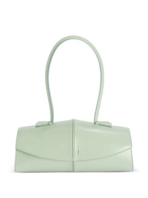 Jil Sander Linea piping leather shoulder bag Blue J08ZH0104P9054