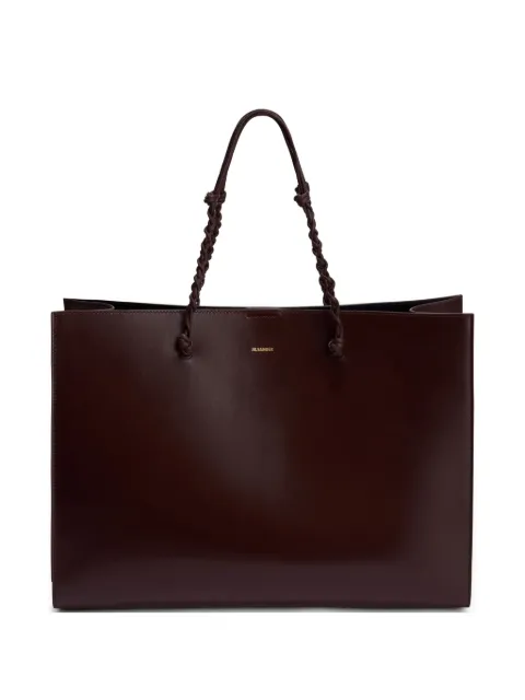 Jil Sander Tangle braided-handle tote bag Brown J07WC0039P4841