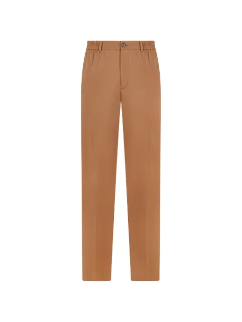 slowear elasticated-waistband button-flap trousers Brown 1W00059208C