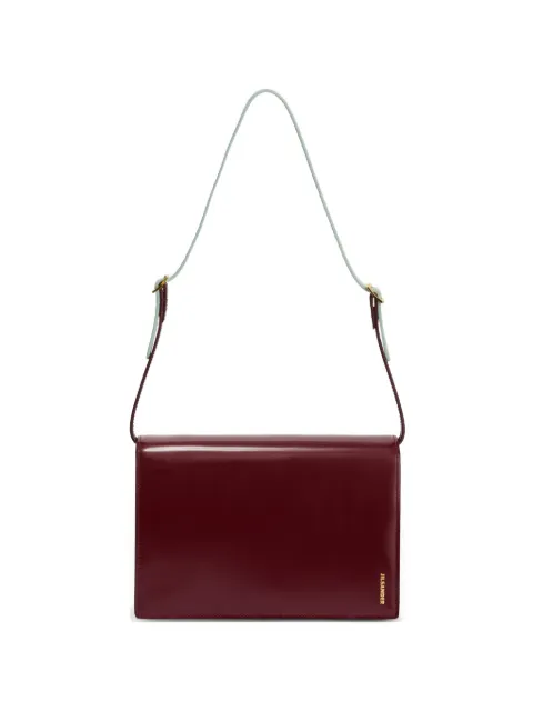 Jil Sander File Small leather shoulder bag Red J08ZH0100P9054