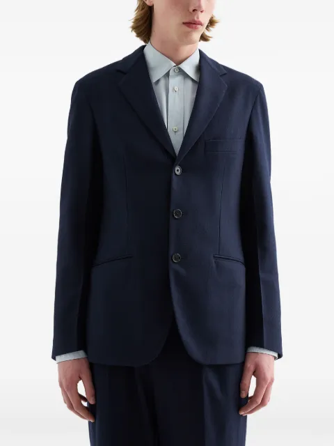 Jil Sander wool poplin blazer Blue J22BN0291J40333