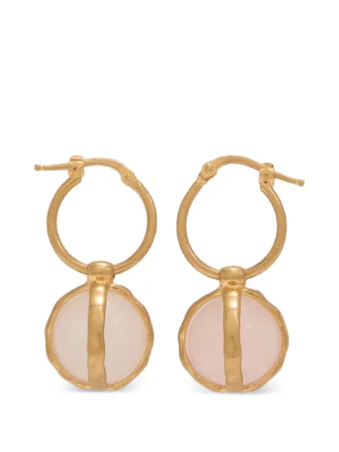 Jil Sander rose-quartz pendant earrings Pink J11VG0355P9378