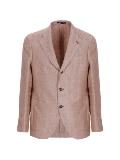 LATORRE herringbone-pattern blazer Brown F85UJ0253500