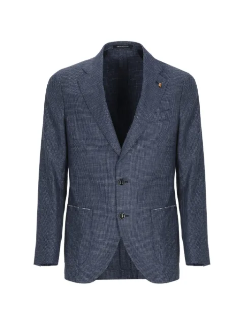 LATORRE houndstooth wool blazer Blue EF84UJ0414100