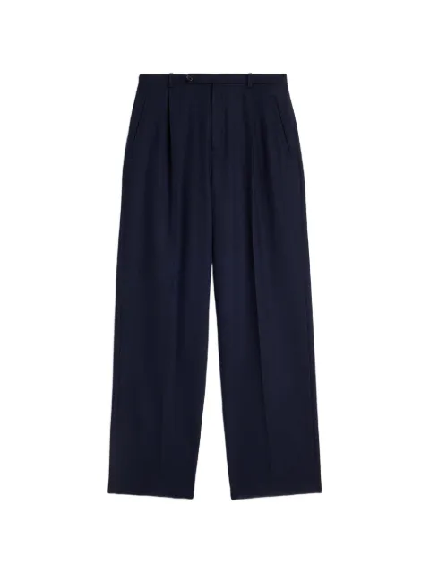 Jil Sander wool flannel trousers Blue J22KA0372J40333