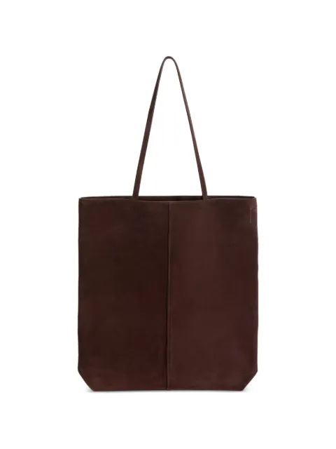 Jil Sander Linea piped suede tote bag Brown J25ZL0007P9298