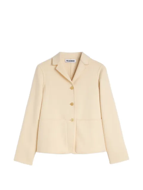 Jil Sander double cashmere jacket White J02BN0276J35001