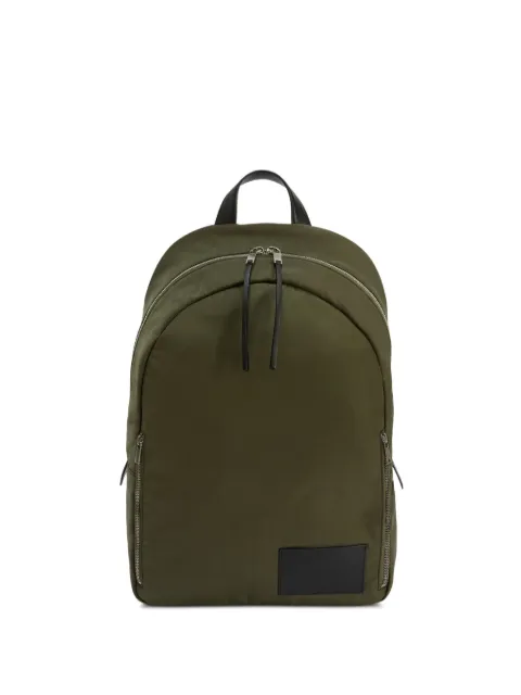 Jil Sander logo-patch zipped backpack Green J26WA0015P9304