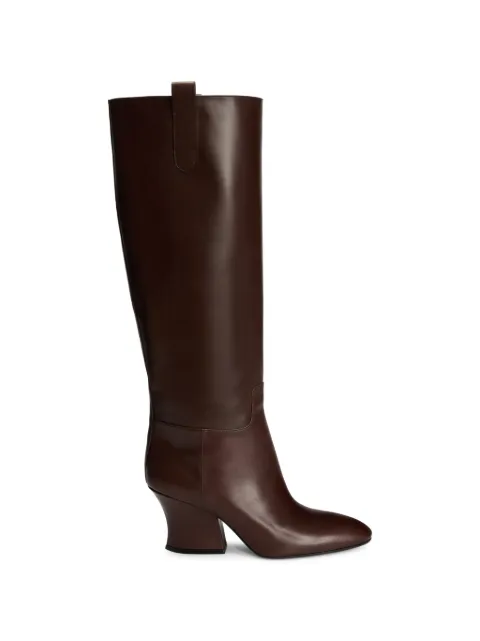 Jil Sander block-heel boots Brown J15WW0075P7689