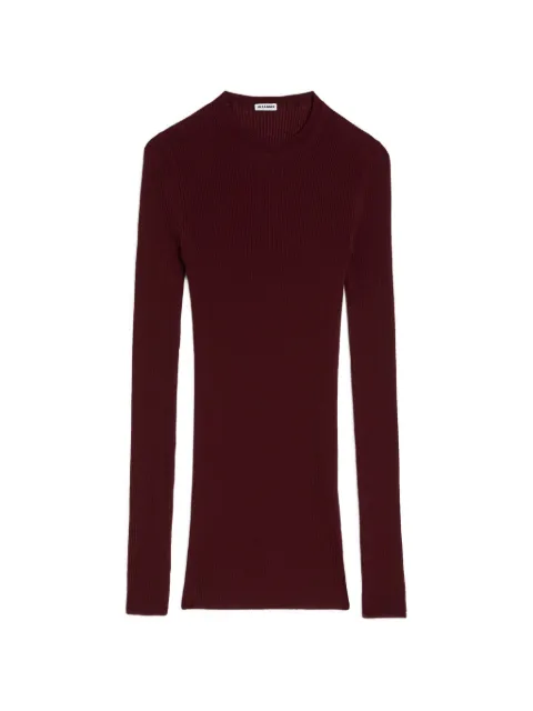Jil Sander ribbed-knit wool sweater Purple J02GP0282J14871