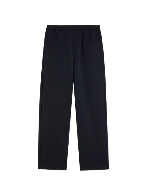 Jil Sander monogram-embroidered jersey track pants Blue J22KA0393J20390