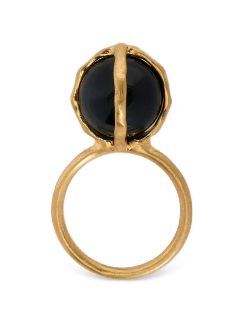 Jil Sander onyx-embellished handcrafted ring Black J11UQ0103P9377