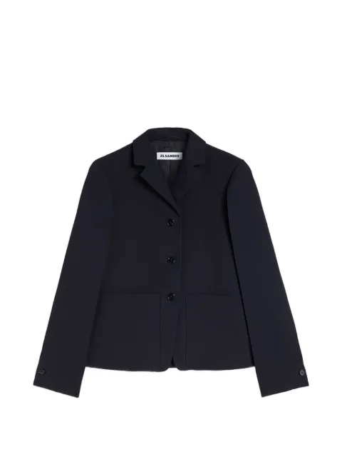 Jil Sander gabardine wool blazer Blue J02BN0245J40398