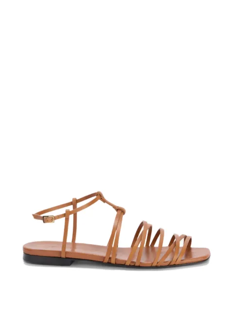 Jil Sander leather flat sandals Brown J15WP0183P7817