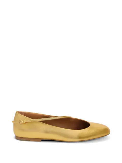 Jil Sander Elyss laminated ballet flats Yellow J16WZ0020P4565