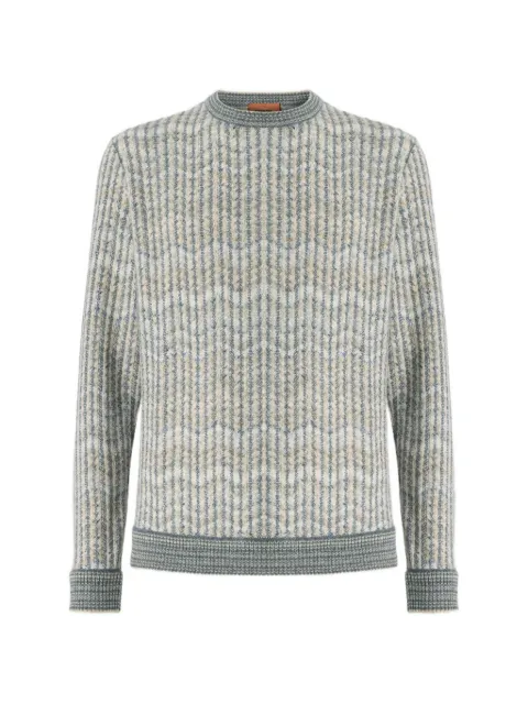 Missoni cashmere and viscose zig zag pullover Neutrals US26WN03BC006H