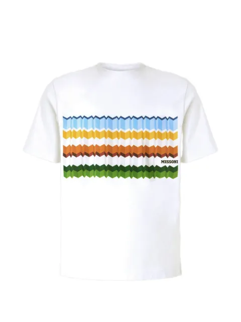 Missoni Zigzag-print T-shirt White BS26WL00BJ00R6