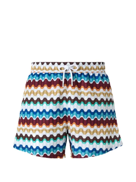 Missoni Zigzag-print swim shorts Blue BS26WP00BW012H