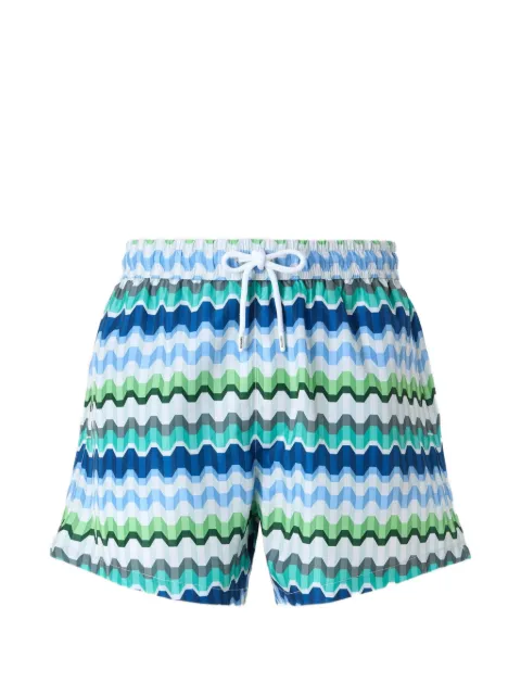 Missoni Zigzag-print swim shorts Blue BS26WP00BW012H