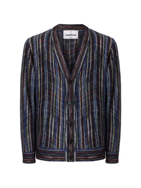 Missoni Zigzag-knit button-up cardigan Blue US26WM0IBC006F