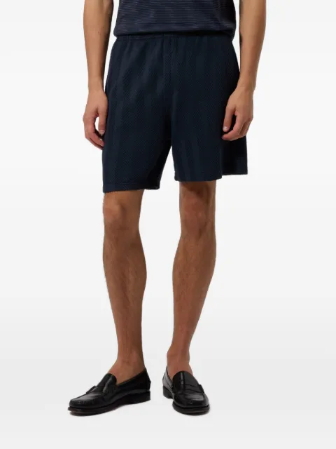 Missoni tone-on-tone Chevron cotton and viscose bermuda shorts Blue UC26WI01BR014P
