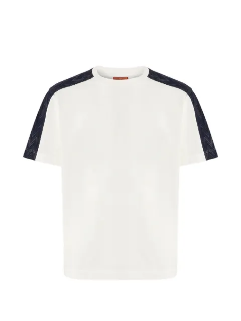 Missoni Zigzag-panel T-shirt White US26WL06BJ00RA