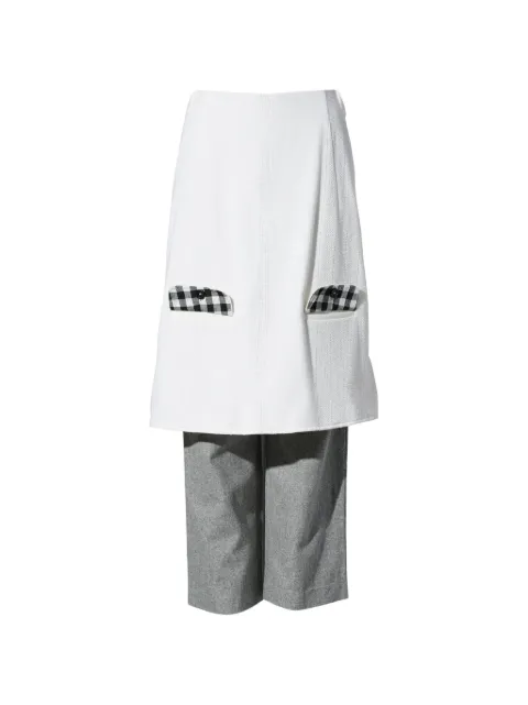 Fey Fey Worldwide hybrid apron trousers Grey A5P412GYW