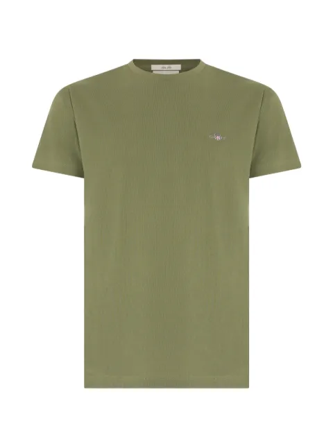 Gant logo-embroidered T-shirt Green 2013033