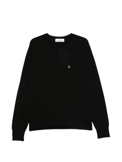 Vivienne Westwood Orb-embroidered sweater Black 27010012Y003F