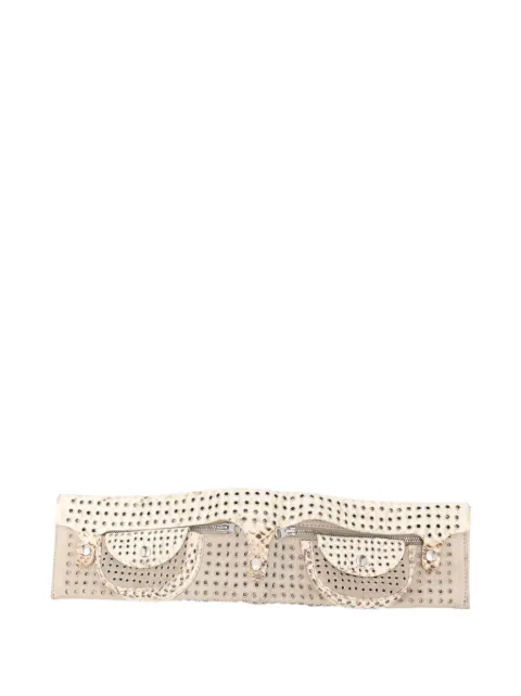Gianfranco Ferré Pre-Owned 2000 eyelet-embellished multi-pockets belt Neutrals GF250BLH