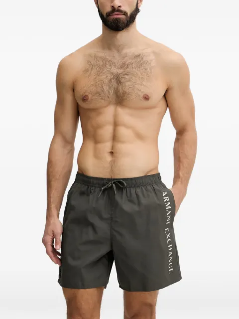 Armani Exchange logo-print drawstring swim shorts Grey XM000832AF2