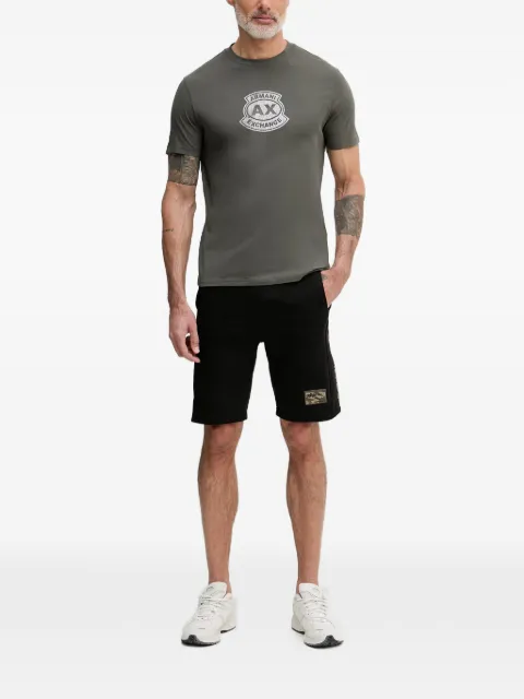 Armani Exchange logo-print crew-neck T-shirt Green XM002776AF10356