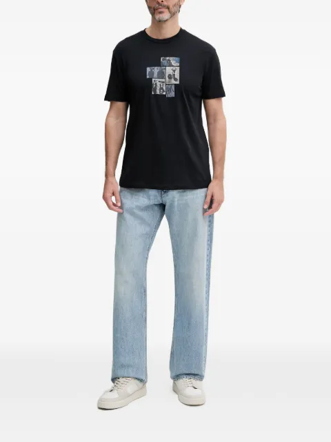 Armani Exchange graphic-print T-shirt Blue XM002780AF10358