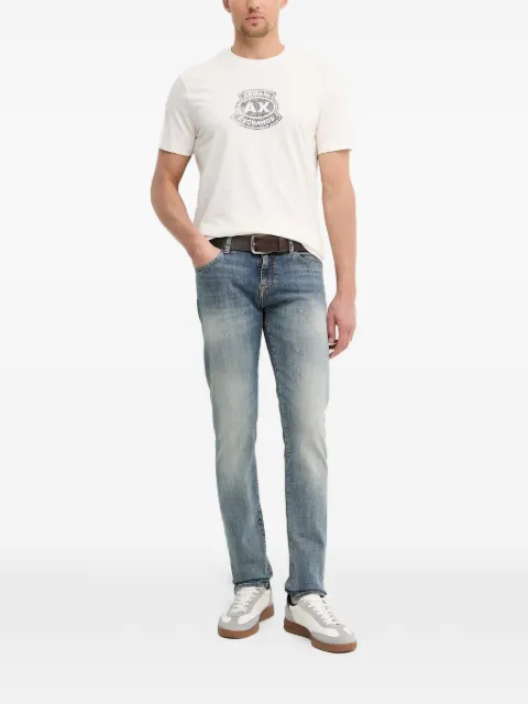 Armani Exchange logo-print short-sleeve T-shirt White XM002776AF10356
